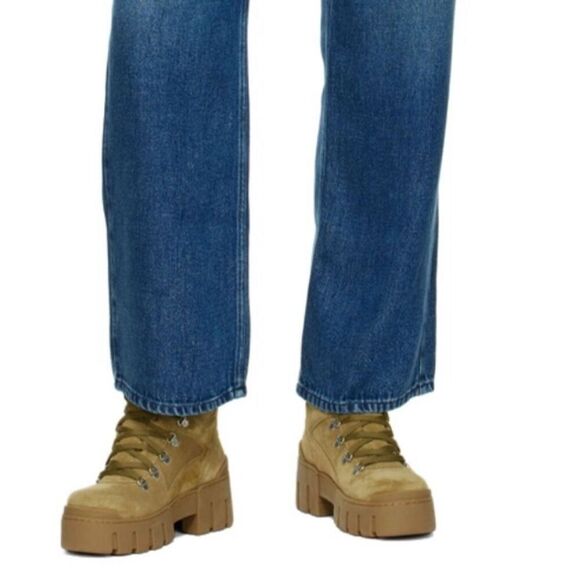 Isabel Marant Mealie Women's Brown Platform Ankle Boots Winter Casual - Picture 5 of 10